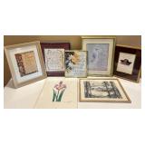 Collection of 7 Framed Inspirational Poems and Artwork Collection of 7 Framed Inspirational Poems and Artwork