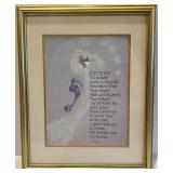 Collection of 7 Framed Inspirational Poems and Artwork Collection of 7 Framed Inspirational Poems and Artwork