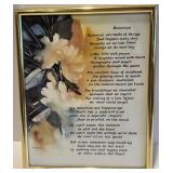Collection of 7 Framed Inspirational Poems and Artwork Collection of 7 Framed Inspirational Poems and Artwork