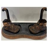 Decorative Gift Set: Star Votive Holders, Bronze Baby Shoe Stand, Lenox China Bowl & More Decorative Gift Set: Star Votive Holders, Bronze Baby Shoe Stand, Lenox China Bowl & More