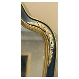 Vintage Brass Framed Mirror and Jesus with Lamb Artwork Vintage Brass Framed Mirror and Jesus with Lamb Artwork