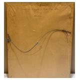 Vintage Brass Framed Mirror and Jesus with Lamb Artwork Vintage Brass Framed Mirror and Jesus with Lamb Artwork