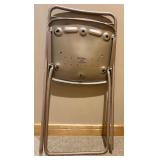 Vintage Cosco Folding Card Table and 4 Chairs Set Vintage Cosco Folding Card Table and 4 Chairs Set