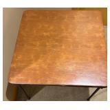Card Table with 4 Brown Folding Chairs Card Table with 4 Brown Folding Chairs