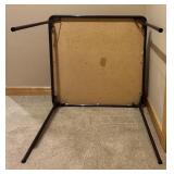 Card Table with 4 Brown Folding Chairs Card Table with 4 Brown Folding Chairs