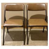 Card Table with 4 Brown Folding Chairs Card Table with 4 Brown Folding Chairs