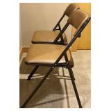 Card Table with 4 Brown Folding Chairs Card Table with 4 Brown Folding Chairs