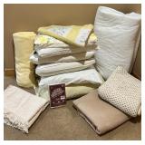 Collection of Pillow Covers, Blankets, and Decorative Quilt Collection of Pillow Covers, Blankets, and Decorative Quilt