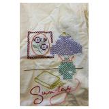 Collection of Assorted Linens, Towels, and Embroidered Cloths Collection of Assorted Linens, Towels, and Embroidered Cloths