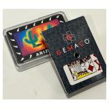 Collection of Cribbage Board, Playing Cards, and Blessings Plaque Collection of Cribbage Board, Playing Cards, and Blessings Plaque