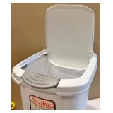 Ironing Board with Sterilite Trash Can and Colorful Hangers Set Ironing Board with Sterilite Trash Can and Colorful Hangers Set