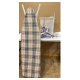 Ironing Board with Sterilite Trash Can and Colorful Hangers Set Ironing Board with Sterilite Trash Can and Colorful Hangers Set