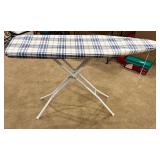 Ironing Board with Sterilite Trash Can and Colorful Hangers Set
