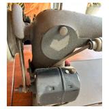 Antique Singer Sewing Machine in Wooden Table with Drawers