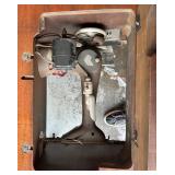 Antique Singer Sewing Machine in Wooden Table with Drawers