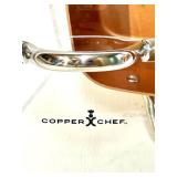 Set of Copper Chef Square Pan, Cooling Rack and Benjamin & Medwin Copper Colander Set of Copper Chef Square Pan, Cooling Rack and Benjamin & Medwin Copper Colander