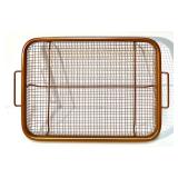 Set of Copper Chef Square Pan, Cooling Rack and Benjamin & Medwin Copper Colander Set of Copper Chef Square Pan, Cooling Rack and Benjamin & Medwin Copper Colander