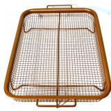 Set of Copper Chef Square Pan, Cooling Rack and Benjamin & Medwin Copper Colander Set of Copper Chef Square Pan, Cooling Rack and Benjamin & Medwin Copper Colander