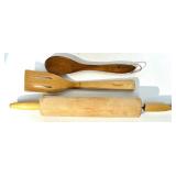 Collection of Kitchenware Items Featuring Wooden Utensils, Bowls, and Baskets and Cooking Accessories Collection of Kitchenware Items Featuring Wooden Utensils, Bowls, and Baskets and Cooking Accessories