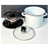 Collection of Cooking and Serving Dishes including 4 Vintage Corning Ware Bowls with lid, Corning Wear Baking Dish,  Swiss Fire Gel Collection of Cooking and Serving Dishes including 4 Vintage Corning Ware Bowls with lid, Corning Wear Baking Dish,  Swiss Fire Gel