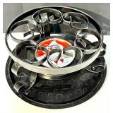 Collection of Cooking and Serving Dishes including 4 Vintage Corning Ware Bowls with lid, Corning Wear Baking Dish,  Swiss Fire Gel Collection of Cooking and Serving Dishes including 4 Vintage Corning Ware Bowls with lid, Corning Wear Baking Dish,  Swiss Fire Gel