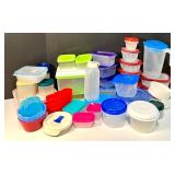 Mixed Collection of 40+ Assorted Tupperware & Gladware Containers Mixed Collection of 40+ Assorted Tupperware & Gladware Containers