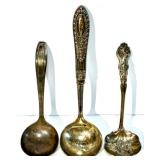 Collection of Vintage Sterling Silver Spoon and other Silverplate and Mother of Pearl Flatware and Collector Spoons Collection of Vintage Sterling Silver Spoon and other Silverplate and Mother of Pearl Flatware and Collector Spoons
