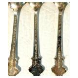 Collection of Vintage Sterling Silver Spoon and other Silverplate and Mother of Pearl Flatware and Collector Spoons Collection of Vintage Sterling Silver Spoon and other Silverplate and Mother of Pearl Flatware and Collector Spoons