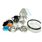 Collection of Vintage Silver Plate and Decorative Items featuring a New Amsterdam Silver Co Sugar Bowl Collection of Vintage Silver Plate and Decorative Items featuring a New Amsterdam Silver Co Sugar Bowl