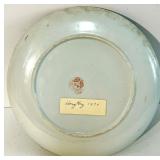 Collection of 5 Hand-Painted Decorative Asian Themed Plates By and Vase Collection of 5 Hand-Painted Decorative Asian Themed Plates By and Vase