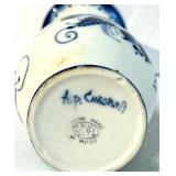 Collection of 5 Hand-Painted Decorative Asian Themed Plates By and Vase Collection of 5 Hand-Painted Decorative Asian Themed Plates By and Vase