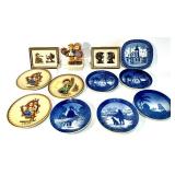 Lot of Goebel 50th Anniversary Hummel Figurine, Framed Hummel Art and 9 Collector Plates Lot of Goebel 50th Anniversary Hummel Figurine, Framed Hummel Art and 9 Collector Plates