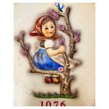 Lot of Goebel 50th Anniversary Hummel Figurine, Framed Hummel Art and 9 Collector Plates Lot of Goebel 50th Anniversary Hummel Figurine, Framed Hummel Art and 9 Collector Plates