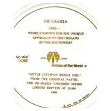 Ted De Grazia Limited Edition Gotham Fine China Collector Plates Set of 3 with one Plate Signed by the Artist and Handmade Vase Ted De Grazia Limited Edition Gotham Fine China Collector Plates Set of 3 with one Plate Signed by the Artist and Handmade Vase