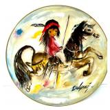 Ted De Grazia Limited Edition Gotham Fine China Collector Plates Set of 3 with one Plate Signed by the Artist and Handmade Vase Ted De Grazia Limited Edition Gotham Fine China Collector Plates Set of 3 with one Plate Signed by the Artist and Handmade Vase