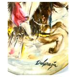 Ted De Grazia Limited Edition Gotham Fine China Collector Plates Set of 3 with one Plate Signed by the Artist and Handmade Vase Ted De Grazia Limited Edition Gotham Fine China Collector Plates Set of 3 with one Plate Signed by the Artist and Handmade Vase