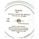 Ted De Grazia Limited Edition Gotham Fine China Collector Plates Set of 3 with one Plate Signed by the Artist and Handmade Vase Ted De Grazia Limited Edition Gotham Fine China Collector Plates Set of 3 with one Plate Signed by the Artist and Handmade Vase