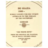 Ted De Grazia Limited Edition Gotham Fine China Collector Plates Set of 3 with one Plate Signed by the Artist and Handmade Vase Ted De Grazia Limited Edition Gotham Fine China Collector Plates Set of 3 with one Plate Signed by the Artist and Handmade Vase