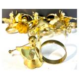 Collection of Waterford Crystal Napkin Rings and Assorted Metal Napkin Holders Collection of Waterford Crystal Napkin Rings and Assorted Metal Napkin Holders