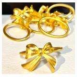 Collection of Waterford Crystal Napkin Rings and Assorted Metal Napkin Holders Collection of Waterford Crystal Napkin Rings and Assorted Metal Napkin Holders