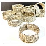 Collection of Waterford Crystal Napkin Rings and Assorted Metal Napkin Holders Collection of Waterford Crystal Napkin Rings and Assorted Metal Napkin Holders