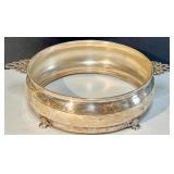 Set of Silver-Plated Serving Dishes with Filigree Handles and 3 storage bags Set of Silver-Plated Serving Dishes with Filigree Handles and 3 storage bags