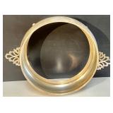 Set of Silver-Plated Serving Dishes with Filigree Handles and 3 storage bags Set of Silver-Plated Serving Dishes with Filigree Handles and 3 storage bags