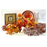 Autumn Home Decor Set with Framed Artwork and Floral Arrangements and more Autumn Home Decor Set with Framed Artwork and Floral Arrangements and more