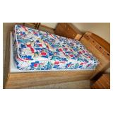 Twin-Size Wooden Platform Bed with Storage and Mattress Twin-Size Wooden Platform Bed with Storage and Mattress
