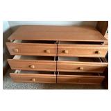 Palliser Double Dresser with 6 Drawers in Medium Wood Finish Palliser Double Dresser with 6 Drawers in Medium Wood Finish