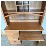 Palliser Wood Desk Set with Hutch and Chair Palliser Wood Desk Set with Hutch and Chair