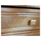 Palliser Two-Drawer Wooden Nightstand with Scratches Palliser Two-Drawer Wooden Nightstand with Scratches