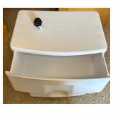 3-Drawer Plastic Storage Unit on Wheels 3-Drawer Plastic Storage Unit on Wheels