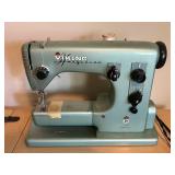 Vintage Viking Husqvarna Sewing Machine with Wooden Cabinet Vintage Viking Husqvarna Sewing Machine with Wooden Cabinet